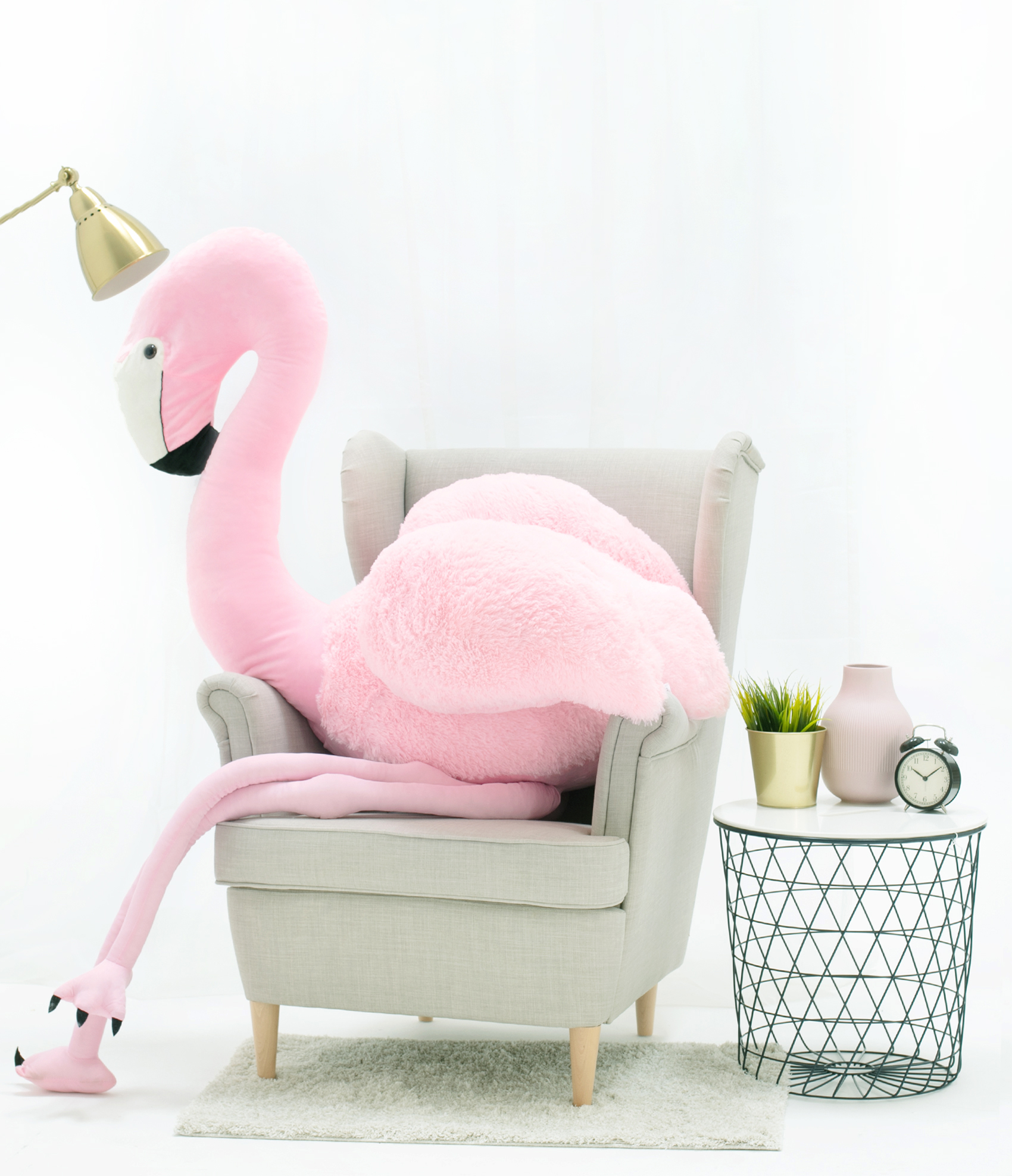Velký plyšový plameňák 220 cm
