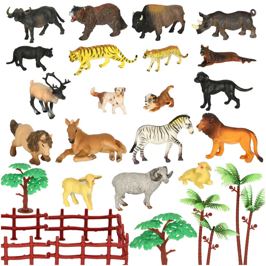 Zoo zvířecí figurky - 31 kusů