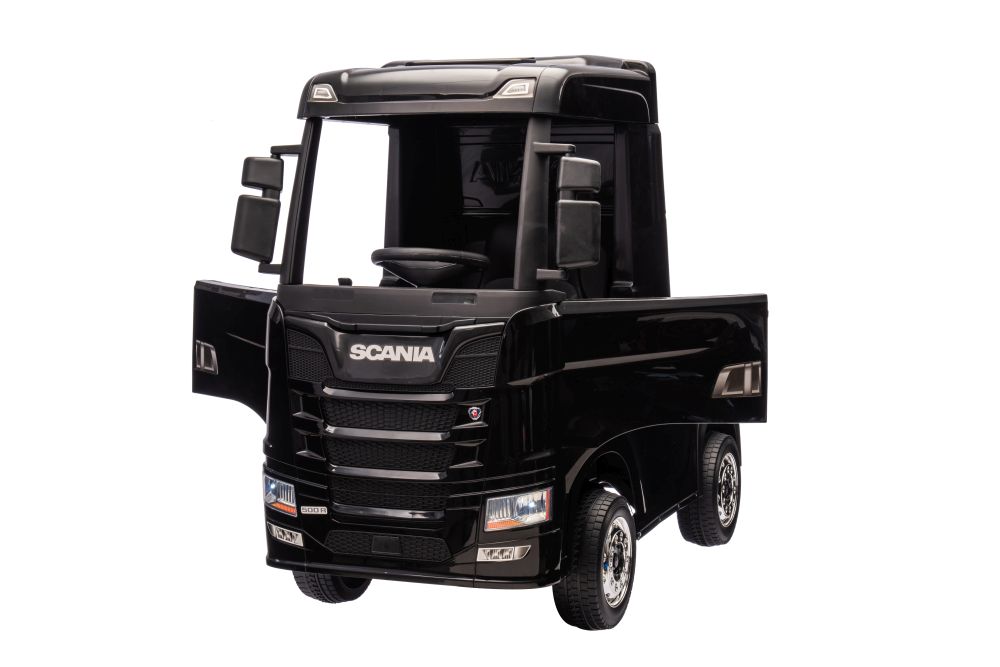 Elektrický kamión Scania 500R 4x45W 2x12V 7AH černá metalíza