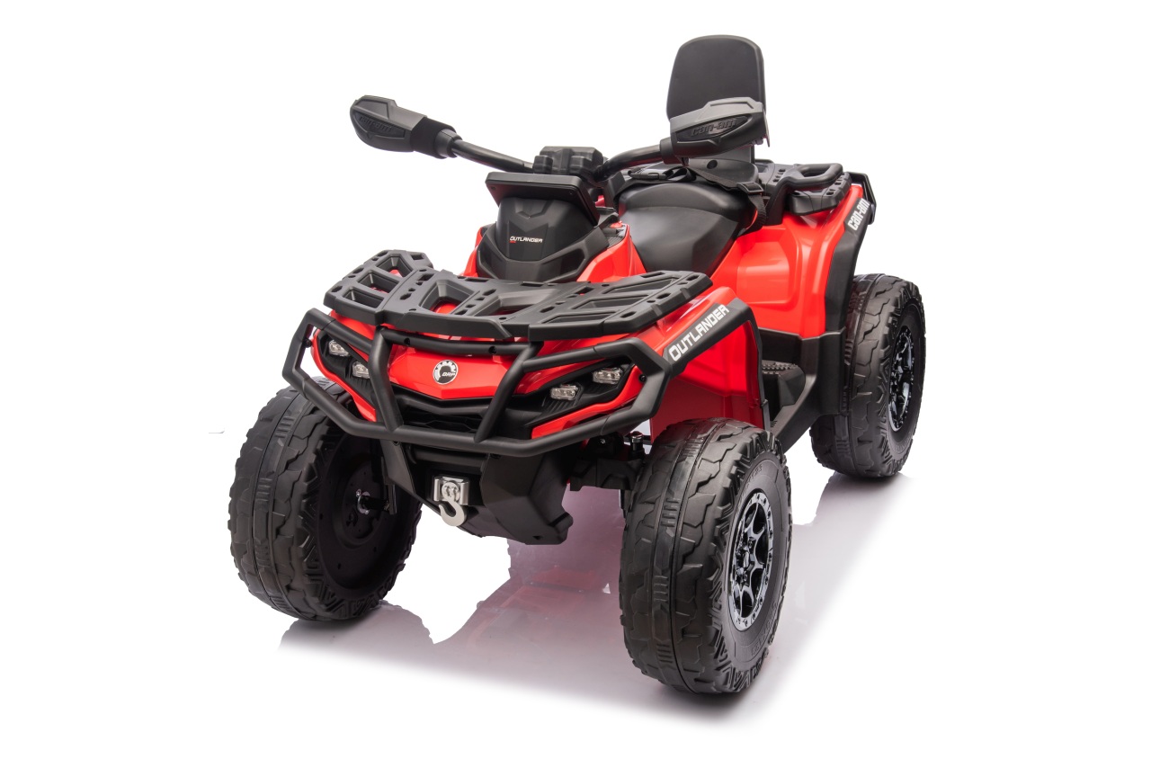 Dětská elektrická čtyřkolka Can-Am Outlander ATV 4x200W červená