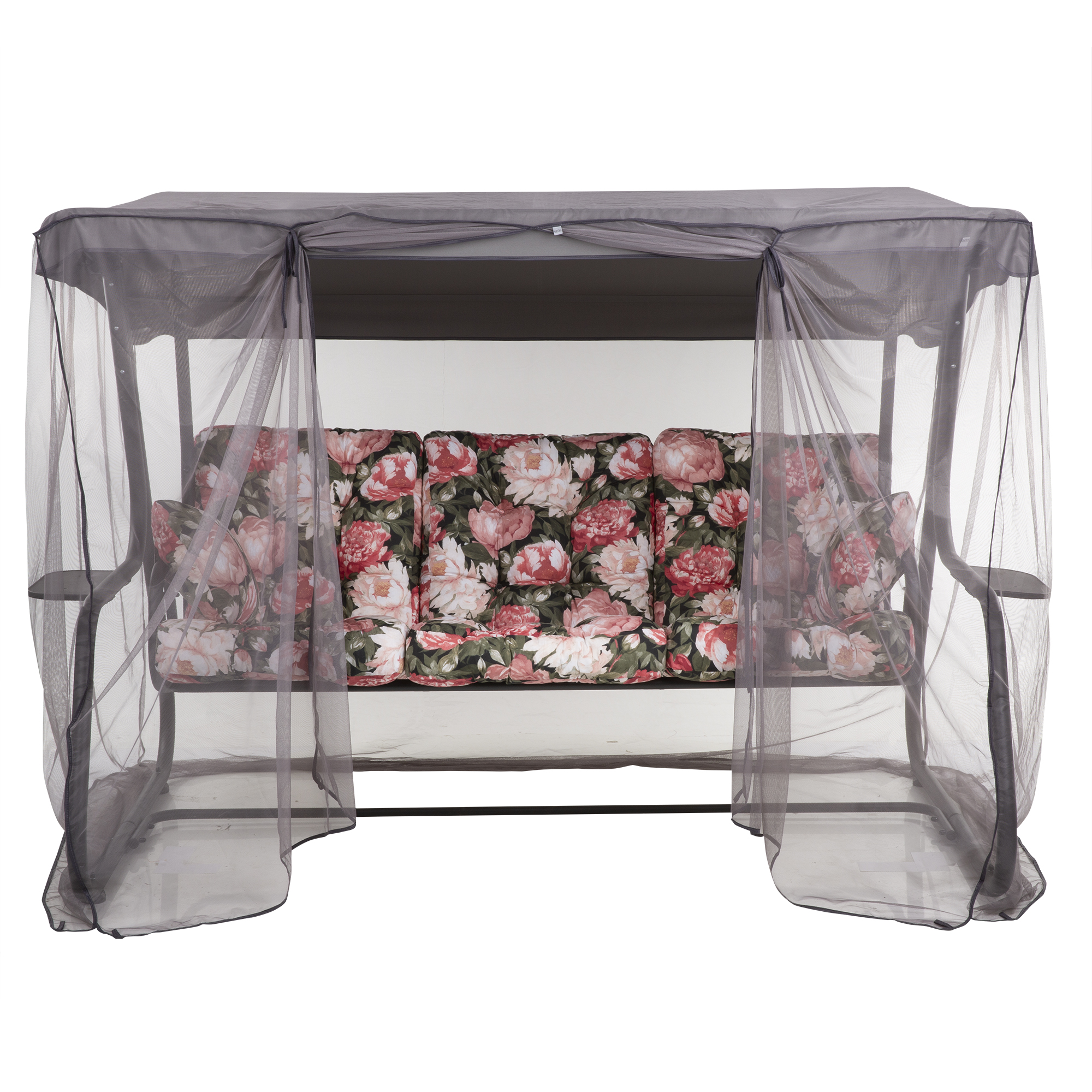Zahradní houpačka s moskytiérou a s bočními stolky Celebes Plus Black Edition A101-02PB PATIO