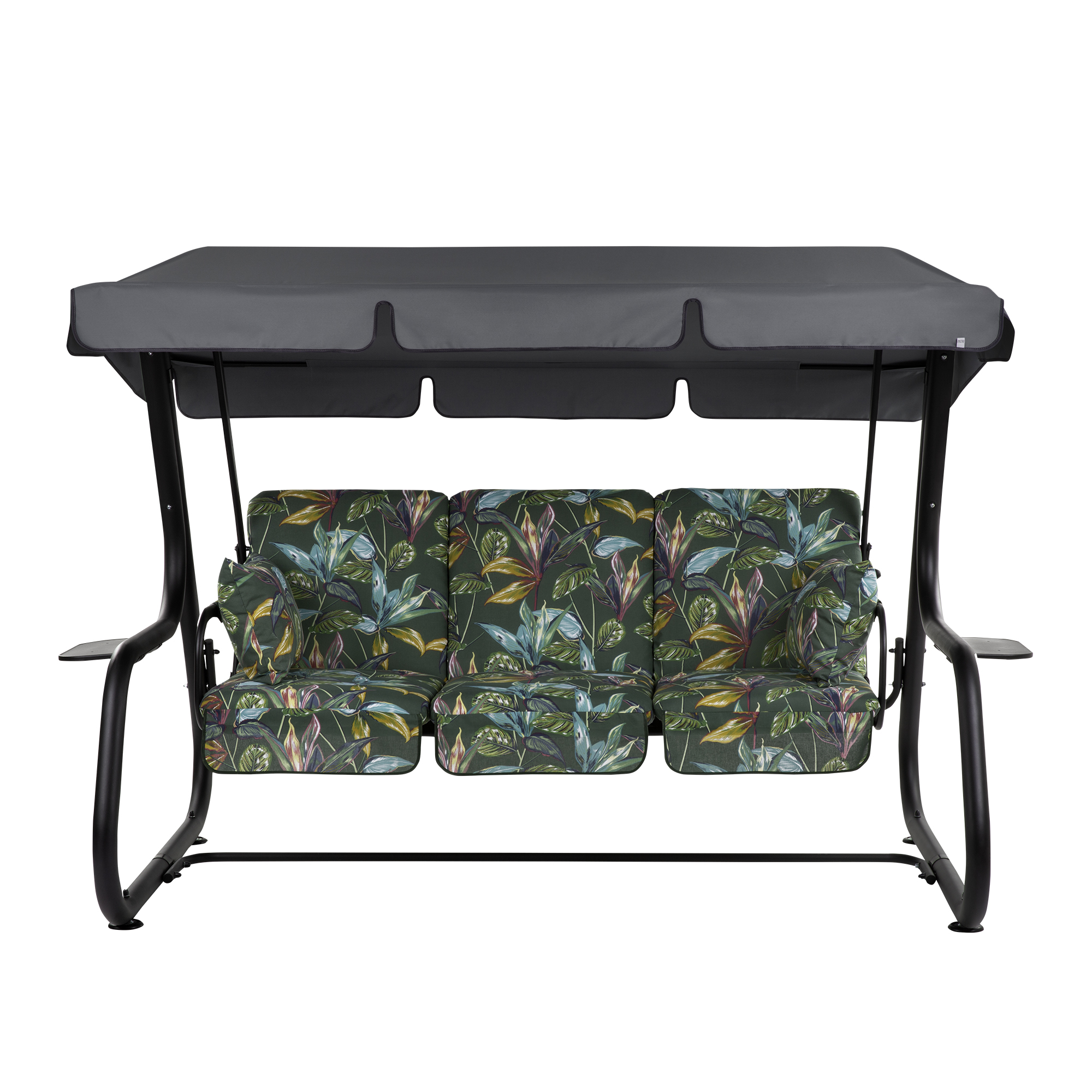 Zahradní houpačka Rimini Black Edition s bočními stolky G058-02PB PATIO
