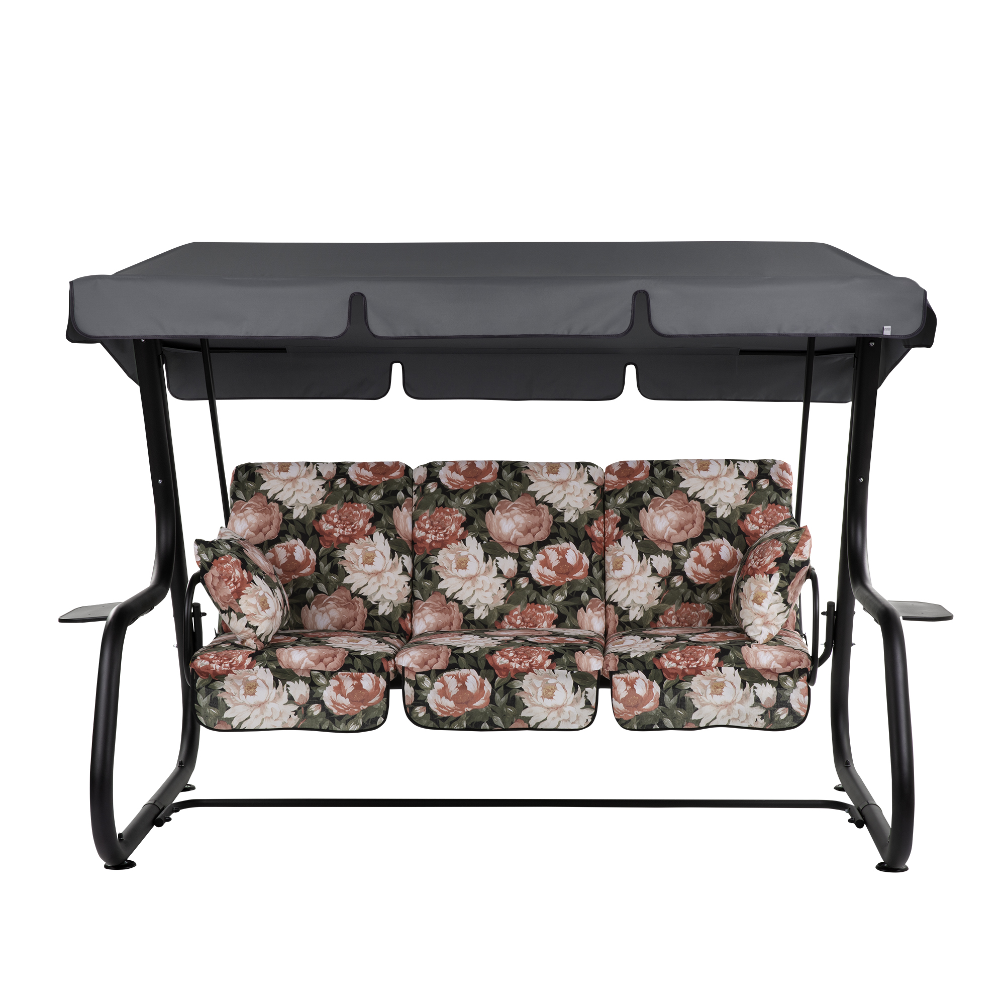 Zahradní houpačka Rimini Black Edition s bočními stolky A101-23PB PATIO