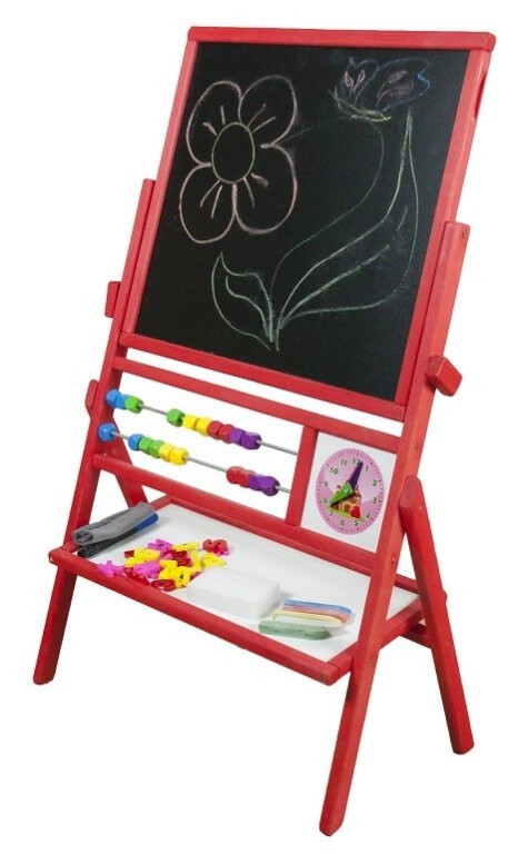 Aga4Kids Dětská oboustranná tabule TC Červená