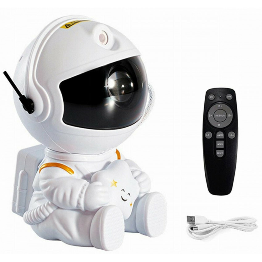 Aga Hvězdný projektor sedící astronaut s dálkovým ovládáním