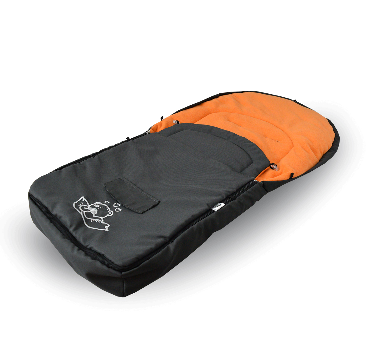 Aga Fusak Standard Lux Tmavě šedý/oranžový