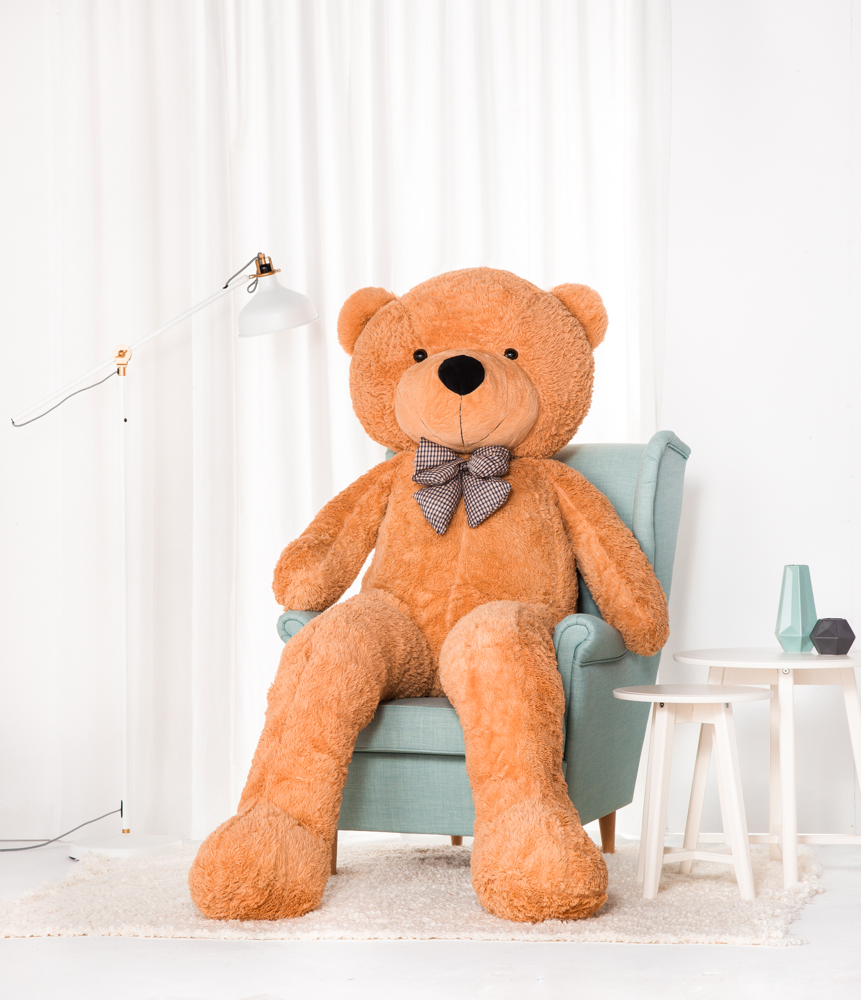 HračkyZaDobréKačky Velký plyšový medvěd Classico 220 cm medový