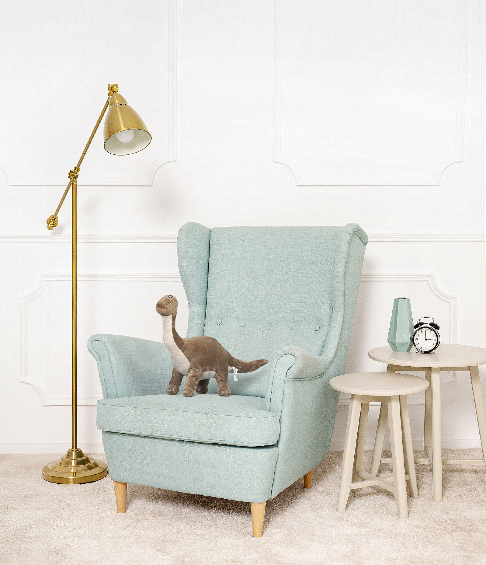 Tomido Plyšový dinosaurus Sasha 60 cm hnědý