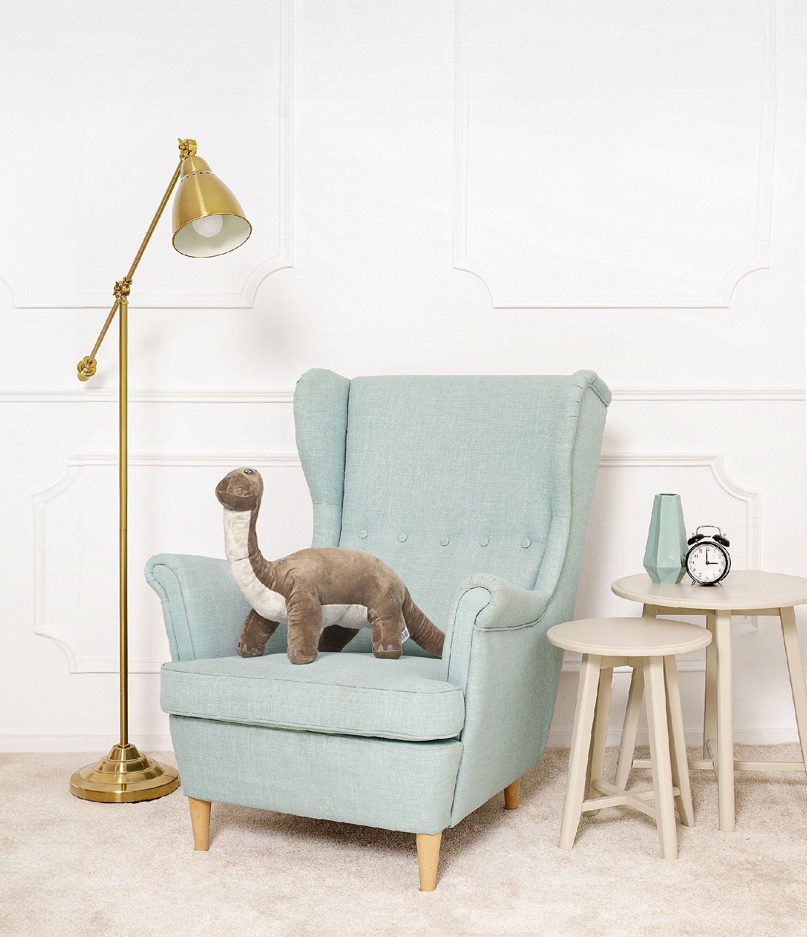 Tomido Plyšový dinosaurus Sasha 80 cm hnědý