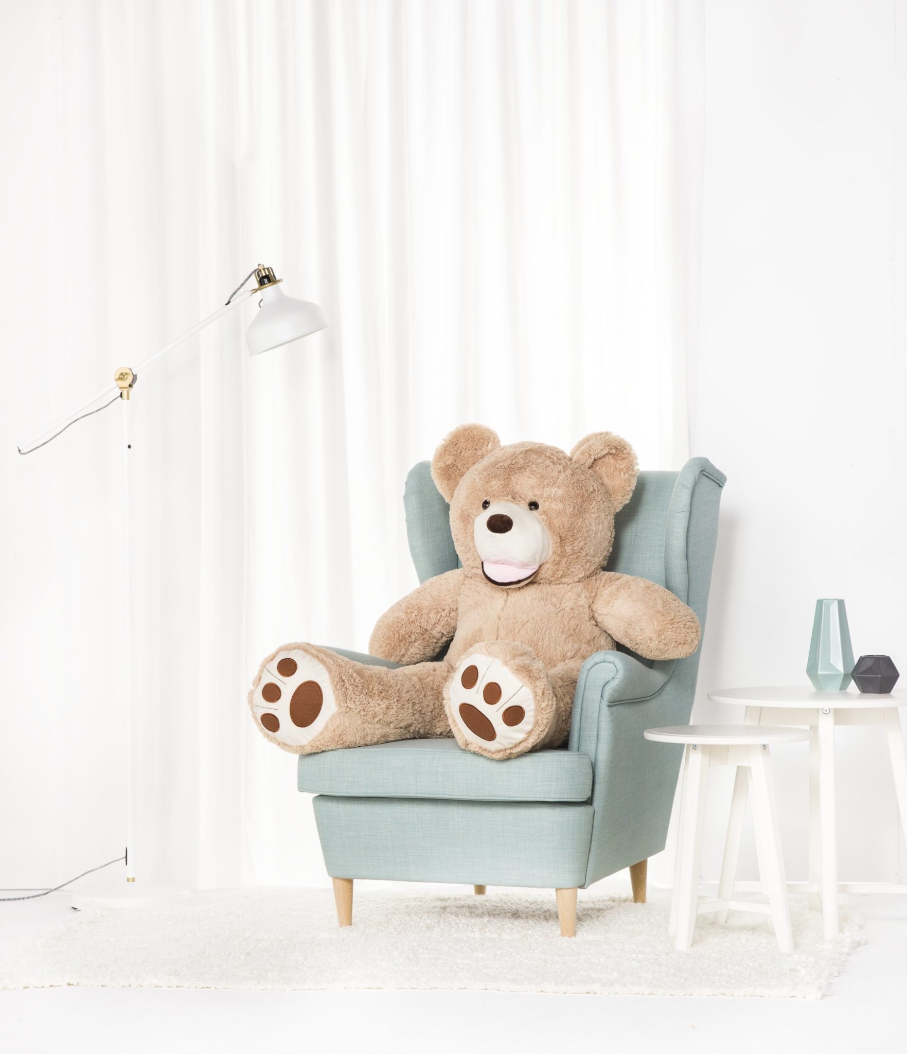 Tomido Plyšový medvěd Amigo 130 cm světle béžový