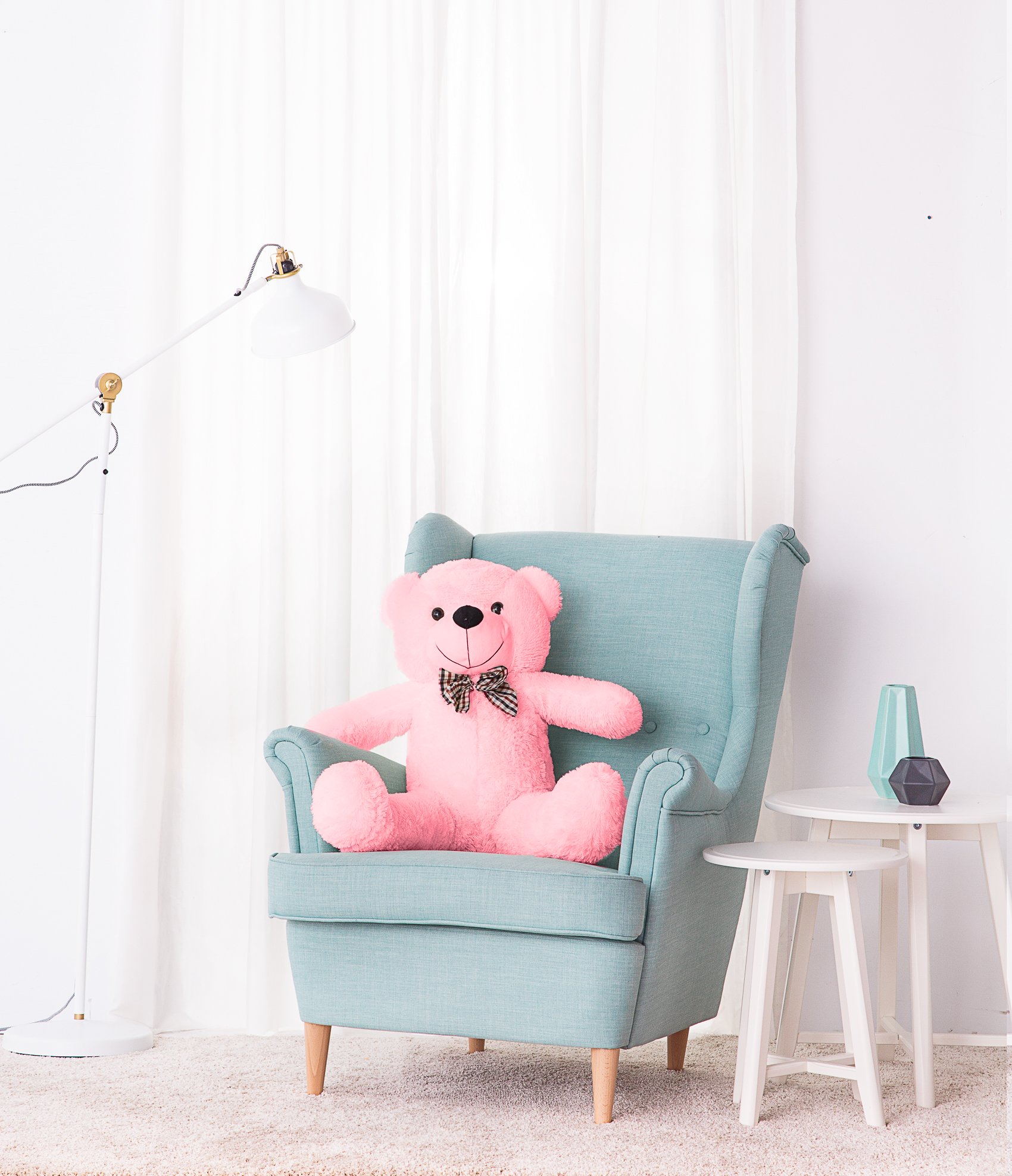 Tomido Plyšový medvěd Classico 90 cm růžový