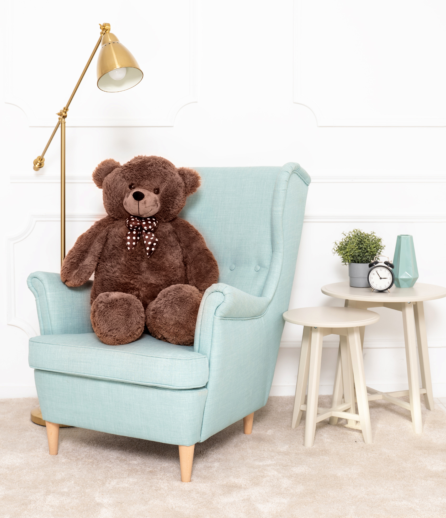 Tomido Plyšový medvěd Bueno 100 cm hnědý