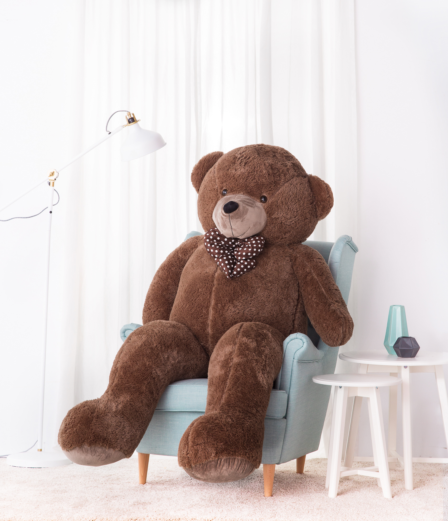 Tomido Plyšový medvěd Bueno 190 cm hnědý