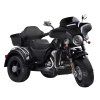 Dětská velká elektrická motorka Chopper 2 motory černá