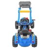 Elektrický traktor - s radlicí modrý 8