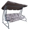 Zahradní houpačka 8078 NEW tmavě hnědá s motivem 5