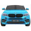 Elektrické autíčko BMW X6 M, 2 místné lakované modré 12