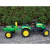 Šlapací traktor Branson s přívěsem zelený 4