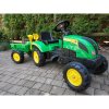 Šlapací traktor Branson s přívěsem zelený 7