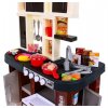 Dětská kuchyňka s jídelnou a lednicí hnědá 5