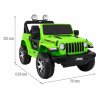 Elektrické autíčko Jeep Wrangler Rubicon zelené 1