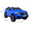 Elektrické autíčko Mercedes GLC 63S 4x4 LCD dvoumístné modré
