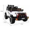 Elektrické terénní autíčko Full Time 4WD bílé 1