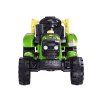 Elektrický traktor s přívěsem zelený