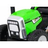 Elektrický traktor s přívěsem, 2.4GHz zelený 10