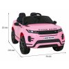 Elektrické autíčko Range Rover Evoque růžové