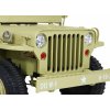 Dětský elektrický vojenský jeep willys 4x4 24V, 4x90W béžový 17