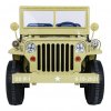 Dětský elektrický vojenský jeep willys 4x4 24V, 4x90W béžový 3