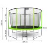 Zahradní trampolína SKY FLYER RING 2v1 305 cm