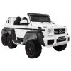 Dětské elektrické autíčko Mercedes-Benz G63 11x6 MP4 LCD bílé 11