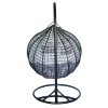 Zahradní houpací závěsné křeslo Bali BLACK 4