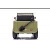 Dětský elektrický vojenský jeep willys SMALL 4x4 světle zelený zadní pohled