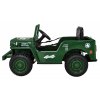 Dětský elektrický vojenský jeep willys SMALL 4x4 tmavě zelený 5