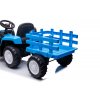 Dětský elektrický traktor New Holland s přívěsem modrý 5