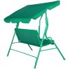 Zahradní houpačka "Relax" pro 12 osoby zelená s polštářky 12