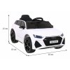 Elektrické autíčko Audi RS6 bílé 3