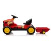 Šlapací traktor s přívěsem G206 červený 2