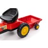 Šlapací traktor s přívěsem G206 červený 10