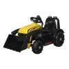 Dětský elektrický traktor s radlicí žlutý 1