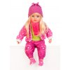 Mluvící a zpívající panenka 60 cm růžová s puntíky 2