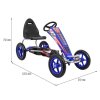 Šlapací čtyřkolka Go-Kart F8 modrá rozměry