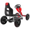 Šlapací čtyřkolka Go-Kart Grand červená boční pohled
