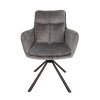 Křeslo Hendi tmavě šedé přední pohled