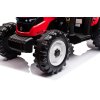 Dětský elektrický traktor Hercules s přívěsem 24V červený 6