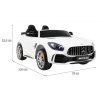 Elektrické autíčko Mercedes-Benz GT R 4x4 lakované bílé rozměry