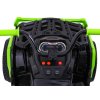 Dětská elektrická čtyřkolka ATV nafukovací kola černo-zelená 8